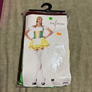 Leg Avenue Green and Yellow Oktoberfest Costume (Gretchen) size small